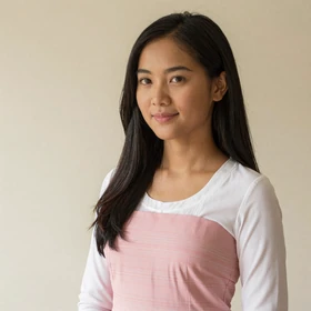 Hnin Yu, a 26-year-old Burmese woman from Yangon wearing traditional htamein seeking Western husband