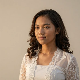 Dewi Sartika, a 24-year-old Balinese woman from Bali with wavy brown hair looking for meaningful relationship