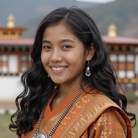 Pema, a 25-year-old Bhutanese woman from Wangdue with radiant smile seeking Western husband for marriage