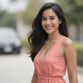 Kannika, a 29-year-old Thai woman from Phuket with long black hair and bright smile seeking American husband